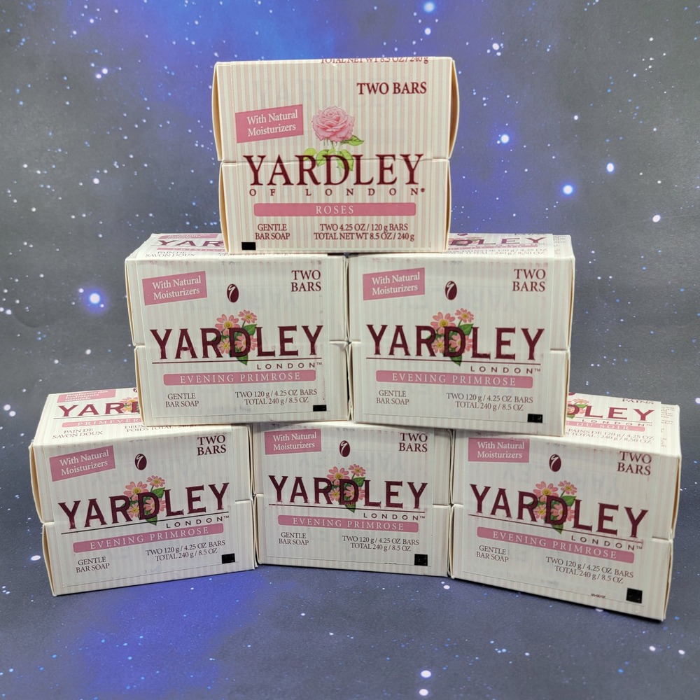 Lot of 12 Yardley‎ London Bar Soap Evening Primrose & Roses